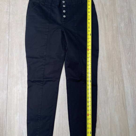 A.L.C. High Waist Black Pants with lace up bottoms. - Picture 5 of 8